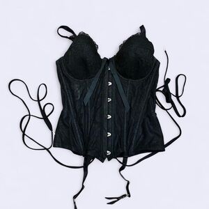 Black Lace Corset Top
